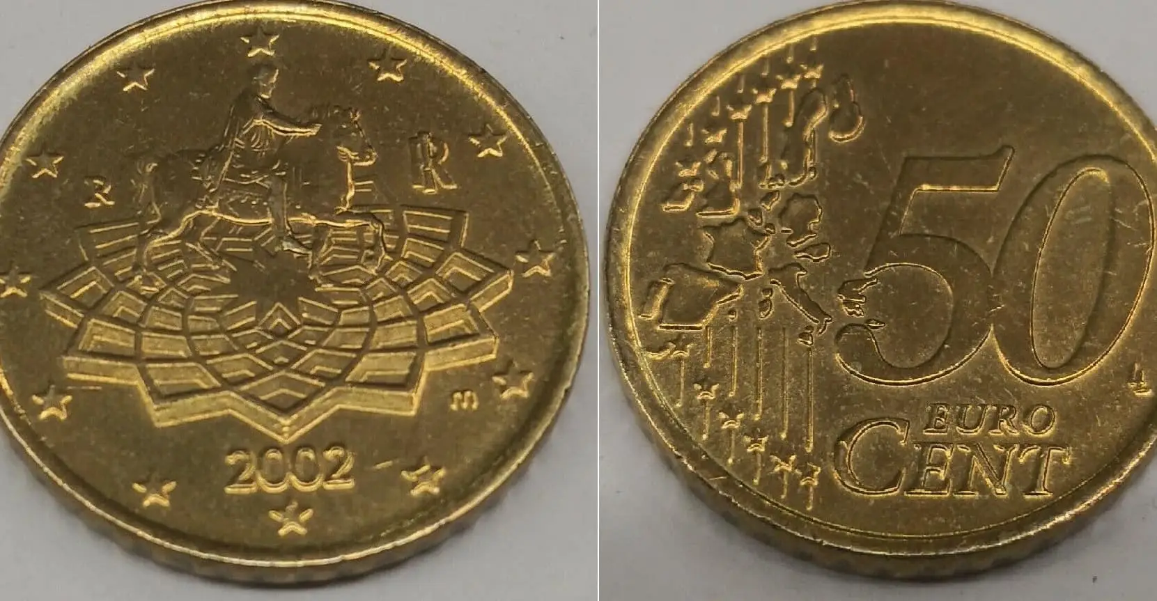 10 centesimi con errore del 2002: controlla questa scritta